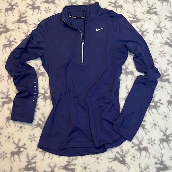 Nike Tops - Nike Dri-Fit Purple Quarter zip
